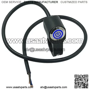 7/8" 22mm ATV Motorcycle Handlebar Control Switch Weatherproof Aluminum Alloy Handlebar Mount Switch Push Button Lights, Hazard Light, Fog Light, Head Light and Power Outlet