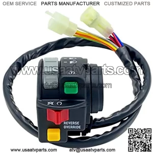 Left Handlebar Control Start Stop Headlight Switch for Arctic Cat ATV 400 500 Automatic 400 TRV 450 500 550 650 700 1000 Thunder Cat 2008-2010 0509-014