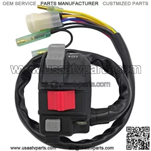 Left Handlebar Control Start Engine Run Off Headlight Switch for Yamaha ATV Moto-4 200 YFM200D 1986-1989 Timberwolf 250 2WD YFB250 1992-1993 2VY-83973-01-00