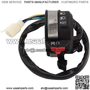 Left Handlebar Control Engine Start Run Off Headlight Switch for Yamaha ATV Big Bear 400 YFM400 Grizzly 400 YFM400 Kodiak 400 YFM400 5GH-83973-01-00