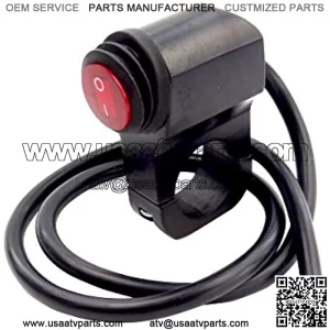 12V Motorcycle ATV Waterproof Handlebar Headlight Switch,Motorcycle Handlebar Headlight Switch, Fog Spot Light LED On Off Switch