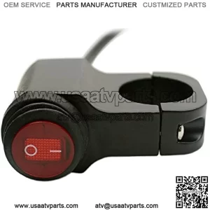 12V Motorcycle ATV Waterproof Handlebar Headlight Switch,Fog Spot Light LED On Off Switch for Motorcycles Bicycle Motorbike ATVS Scooters for Light Bike Light Spotlight- Fits 7/8inch 22mm