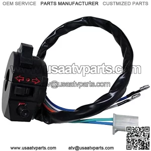 Compatible with Control Turn Signal Horn Light Low High Beam Left Switch Dirt Bike ATV Suzuki Yamaha Kawasaki Kymco Polaris Universal 520 450 530 500 wr wrf xr 600 650 7/8" Handlebars