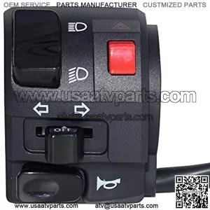 7/8" 22mm Left ATV Motorbike Handlebar Switch Motorcycle Horn Turn Signal Warning Light Switches
