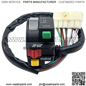 Left Handlebar Start Stop Override Headlight Switch for Polaris ATV Big Boss 400 L 500 6x6 Magnum 425 Sportsman 400 4110205