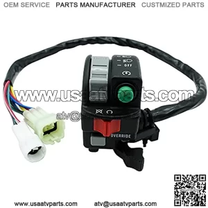 Left Handlebar Start Stop Headlight Override Switch for Yamaha Big Bear 400 YFM400 Grizzly 350 YFM350 400 YFM400 450 YFM450 660 YFM660 Kodiak 450 YFM450 5KM-83972-00-00
