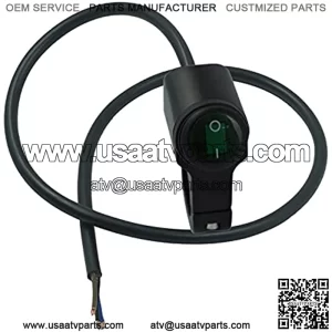 12V Waterproof 7/8" 22mm ATV Handlebar Light Switch Motorcycle Handlebar Control Switches ON OFF Push Botton For Bike Scooter Light (Color : Green, Size : Biack)