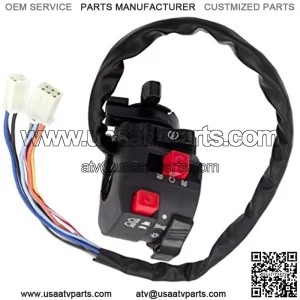 5 Function 9 Wire Chinese ATV Left Switch Assembly Kill Start Light Choke Switch for 150cc 200cc 250cc 300cc ATV