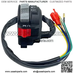 Left Handlebar ATV Switch Control Engine Run Off Headlight On Off Switch Compatible for Yamaha Blaster 200 YFS200 1988-2001 2XJ-83975-09-00