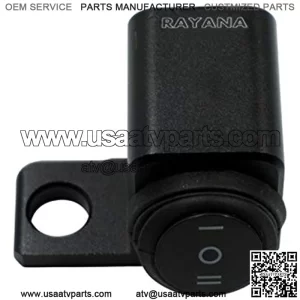 12V Motorcycle ATV 10mm Mirror Mount Switches Motorbike Headlight Hazard Brake Fog Lights ON-Off-ON Waterproof Switch Toggle Switches (Color : Left)