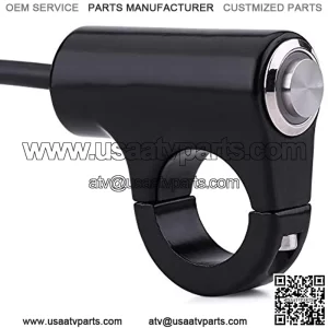 Motorcycle Handlebar Switch Handlebar Mount Switch for 22mm Bike ATV Handlebar Push Button Headlight Brake Fog Lights ON/Off (B)