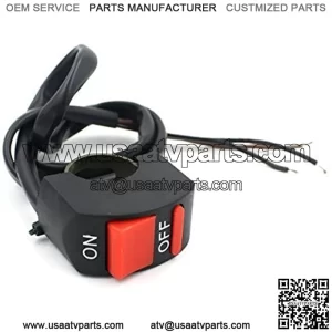 E-Bro Motorcycle ATV Bike Handlebar Kill Stop Switch ON OFF Button Bullet Connector