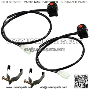 Universal Motorcycle Kill Stop Switch Horn Button Motorbike Switch Handlebar for ATV Dirt Bike 7/8inch 22mm (Pack of 2)