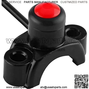 Motorcycle Handlebar Engine Start Stop Kill Button Switch,Waterproof Motorcycle Handlebar Control Switch for Pit Dirt Bike ATV Quad (Type-B)