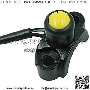 Universal 7/8" Motorcycle Switch Handlebar Mount Electric Power Start Kill Horn Fog Light with Wire Harness Button 12V 10A (Color : Gold-MOMENTARY)