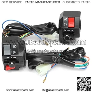 1Pair 22mm Motorcycle Switch Motorbike ATV Handlebar Left Right Side Control Switches Fog Light Horn Turn Signal Switches (Color : 1 Pair)