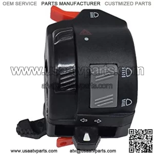 Handlebar Switch 7/8" 22mm Motorcycle ATV Handlebar Control Switches Headlight Warning Light Turn Signal Horn Switch Button Motorbike Switch