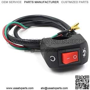 7/8" Handlebar Motorcycle Quad Moped Bike ATV On/Off Kill Switch Flip Universal