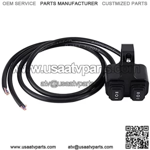 Aluminum Alloy Motorcycle ATV Handlebar Switch Headlight Spotlight 3 Way On/Off Dual Switch