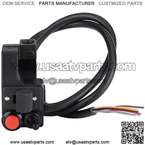 Universal 7/8" Aluminum Motorcycle ATV Handlebar Mount Horn Button Turn Single Push Button Switch for Honda Yamaha GS