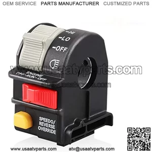 Left Handlebar Switch Assembly with Hi-Lo-Off Replacement for Polaris 4011835 4010591 4010560 2010340 4010592 4011385