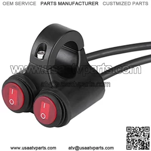 Universal Motorcycle Handlebar Switch, 22mm Motorcycle Handlebar Headlight Brake Fog Lights Horn Dual Control Button Switch(C) for ATV Dual Handlebar Light Switch Motorcycle Handlebar Switch interru