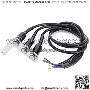 Motorcycle Handlebar Waterproof Control Switch,Motorcycle Handlebar Switch Adjustable Mount Waterproof 3 Buttons for Headlight Horn Turn Signal