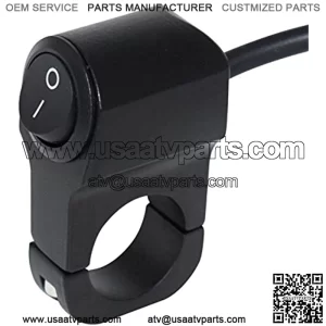 7/8" Motorcycle Handlebar Mount ON-Off Switch DC 12V for Motorbike Fog Lamp Head Light Electrical System