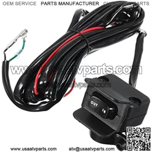 Universal ATV/UTV Winch Rocker Switch Handlebar Control for Motorcycle