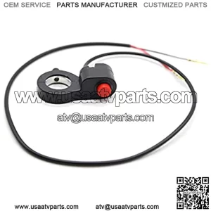 Horn Switch, Horn Switch Control Button Motorcycle Handlebar 7/8" ATV Bike Horn Starter Kill Switch On Off Button