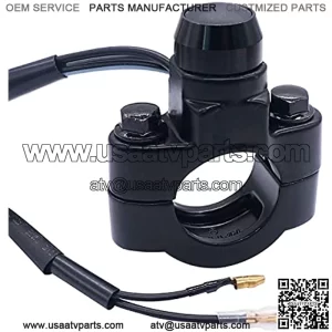 12V Motorcycle Handlebar Push Switch Engine Stop Start Kill Switch 7/8inch 22mm with Mounting Backplate for ATV,Dirt Pit Bike,Scooter,Quad Switch K-F011