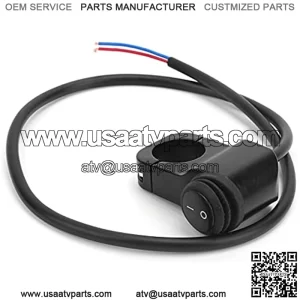 for Motorcycle ATV UTV 7/8in Handlebar Switch Headlight Hazard Fog Lamp On Off Button Accessory Motorcycle Switch Motorcycle Control Switch Motorcycle Kill Stop Switch Headlight Switch Handlebar Kill