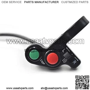 Motorcycle Light Switch with Turn Signal Headlight Horn Function for 7/8" 22mm Handlebar Black