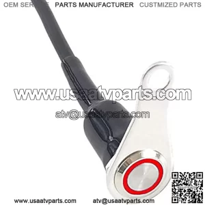 Universal Stainless Steel LED Motorcycle Switch ON-Off Handlebar Adjustable Mount Waterproof Switches Button DC12V Fog Light (Color : A-red-Latching)