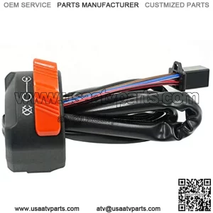 7/8" Right Motorcycle Handlebar Mount Push Button Start Kill Switch 12V