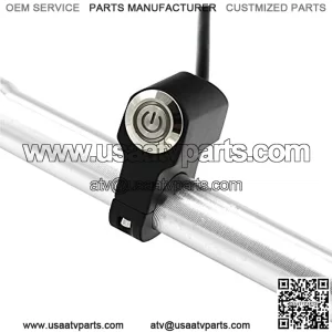 Motorcycle Switches 7/8" 22mm Handlebar Mount Switch Headlight Hazard Brake Light Power ON-Off with Indicator Light (Blue Light)