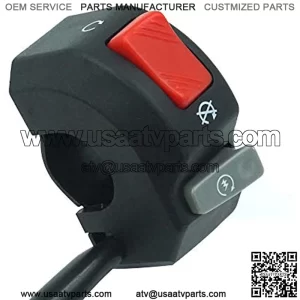 12V Right Motorcycle Switches 7/8" 22mm Handlebar Mount Headlight Fog Light Horn ON OFF Start Kill Switch