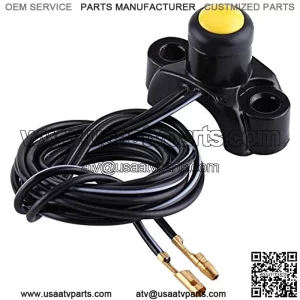 Motorcycle Engine Switch, Motorcycle Handlebar Engine Start Stop Kill Button Switch for Pit Dirt bike ATV Quad(A)