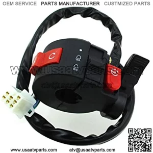 3 Function 7 Wire 7/8" 22mm Kill Start Light Choke Switch For ATV Quad 4 Wheeler Taotao Sunl Roketa Kazuma 50cc 70cc 90cc 110cc 125cc