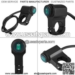 Interruttore Moto - Handlebar Switch 22mm 7/8inch Weatherproof Universal Motorcycle Handlebar Mount Switch Assembly for ATVs Scooters Motorbikes Aluminium Alloy