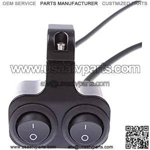 Motorcycle Handlebar Control Switch 1pcs 12V Motorcycle ATV Bike Handlebar Headlight Fog Light Horn Dual Buttons Switch for Motorcycle Handlebar