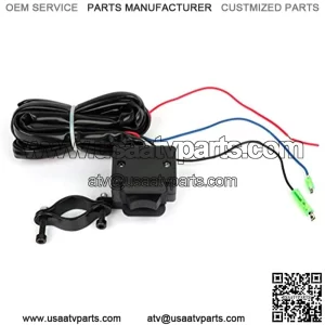 Waterproof Black ATV/UTV 3M Winch Rocker Switch Handlebar Control Line Durable