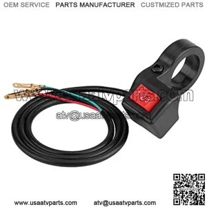 Motorcycle Handlebar Switch, 22mm 7/8 inch 3-Speed Switch Universal E-Bike Scooter Electric Switch