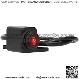 for Motorcycle ATV with 0.4in Mounting Hole(Right Side) Waterproof Handlebar Switch Headlight Fog Lamp ON OFF ON Button Motorcycle Switch Motorcycle Control Switch Motorcycle Kill Stop Switch Headlig