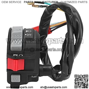 ATV Motorcycle Handlebar Switch Handlebar Kill Switch Head Light Control On Off Button Replacement for YFS 200 1988-2002