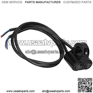Motorcycle Headlight Switch, Handlebar Control Button Universal Handlebar Switch Switch Ignition Starter for Electric Bicycle for Atvs Utvs
