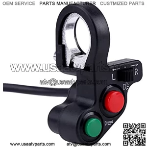 Handlebar Switch 22mm(7/8inch) Motorcycle Handlebar Switch Headlight Turn Signal Light Horn On Off Push Button Tuning Part for Electrombile Motorcycle