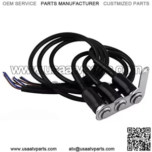 22mm/7/8 Inch Handlebar Button Switch,MoreChioce 12V Horn Switch Headlight Fog Light Control Button Switch 3 Buttons Handlebar Adjustable Mount for Motorcycle Electromobile ATV Scooters