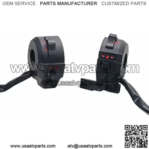 Motorcycle Parts ATV Handlebar Left Right Side Control Switch Motorbike High/Low Beam Light Turn Signal Horn Switches 22MM