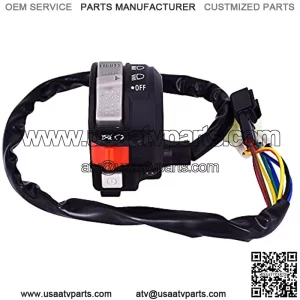 Left Handlebar Headlight Control Start Run Stop Switch Fits for Yamaha Big Bear 250 400 Bruin 250 350 Grizzly 350 400 660 Kodiak 400 450 Raptor 350 660 Wolverine 350 450 Replaces 5LP-83973-01-00